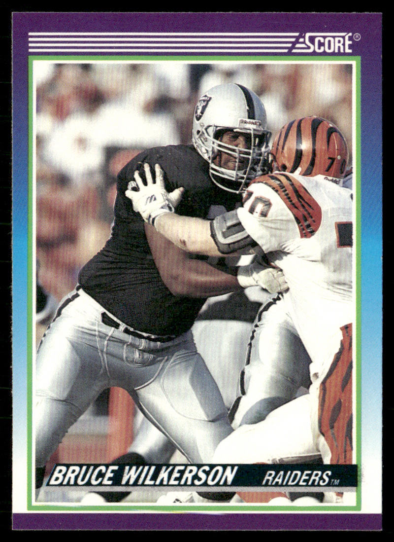 Bruce Wilkerson 1990 Score #465 RC Los Angeles Raiders