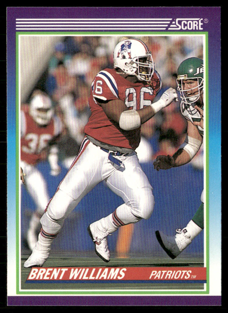 Brent Williams 1990 Score #482 New England Patriots