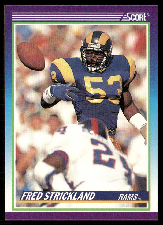 Fred Strickland 1990 Score #497 RC Los Angeles Rams