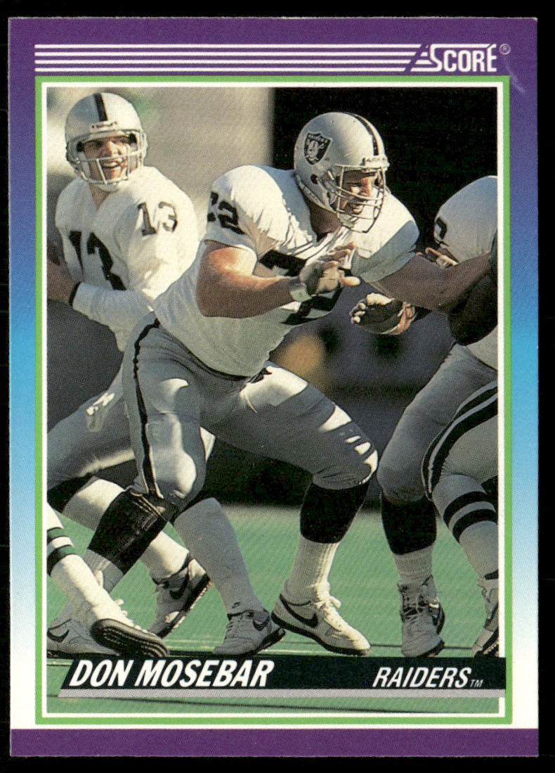 Don Mosebar 1990 Score #530 Los Angeles Raiders