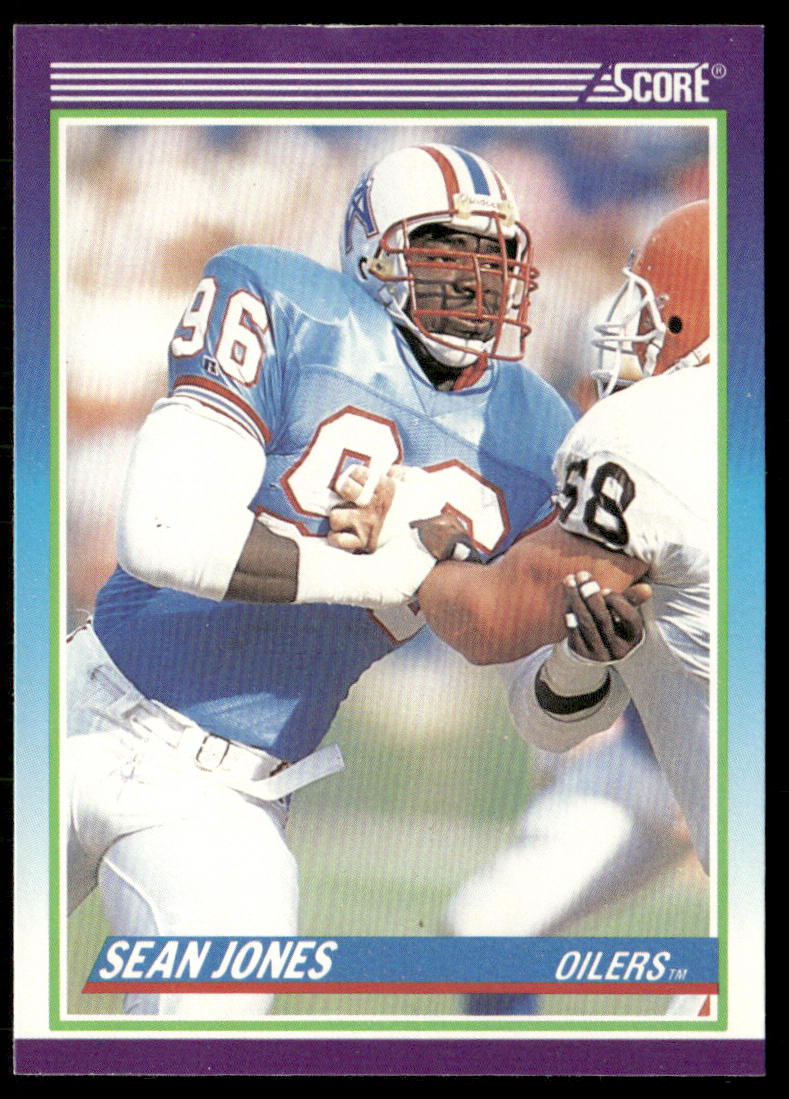 Sean Jones 1990 Score #534 Houston Oilers