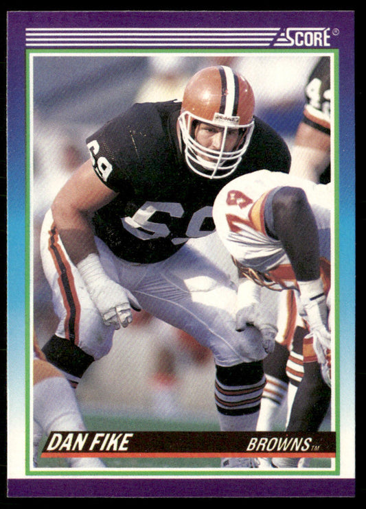 Dan Fike 1990 Score #543 RC Cleveland Browns