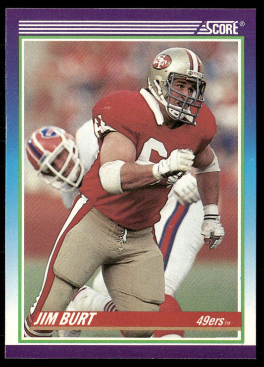 Jim Burt 1990 Score #545 San Francisco 49ers
