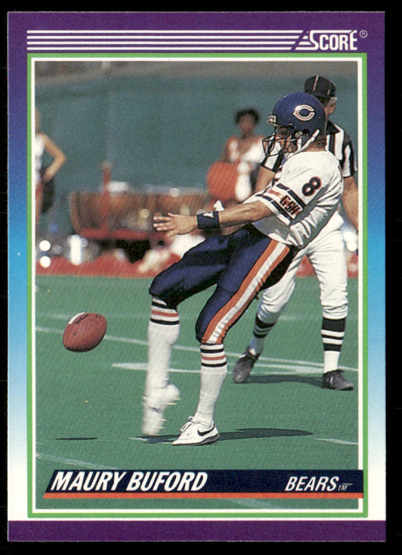Maury Buford 1990 Score #548 Chicago Bears
