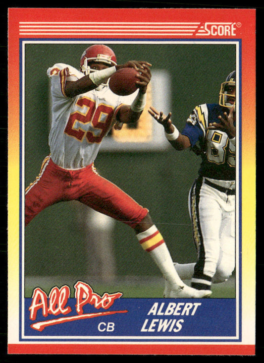 Albert Lewis 1990 Score #568 Kansas City Chiefs