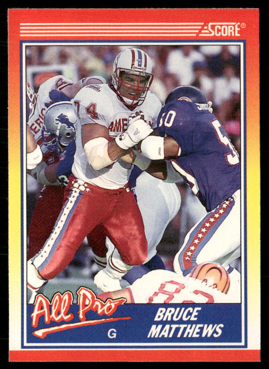 Bruce Matthews 1990 Score #584 Houston Oilers