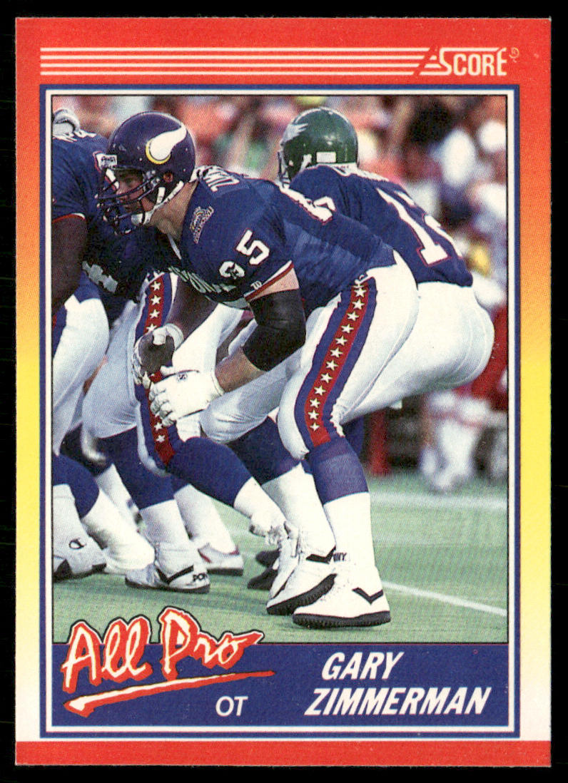 Gary Zimmerman 1990 Score #586 Minnesota Vikings