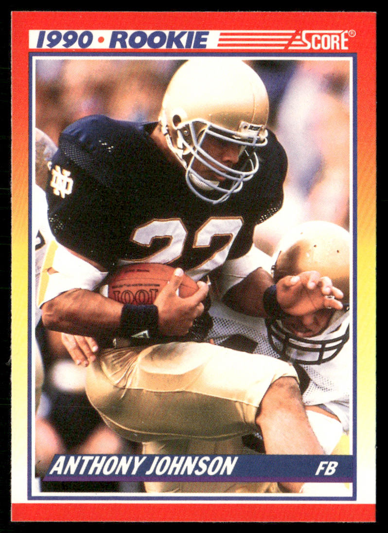 Anthony Johnson 1990 Score #624 RC Notre Dame Fighting Irish