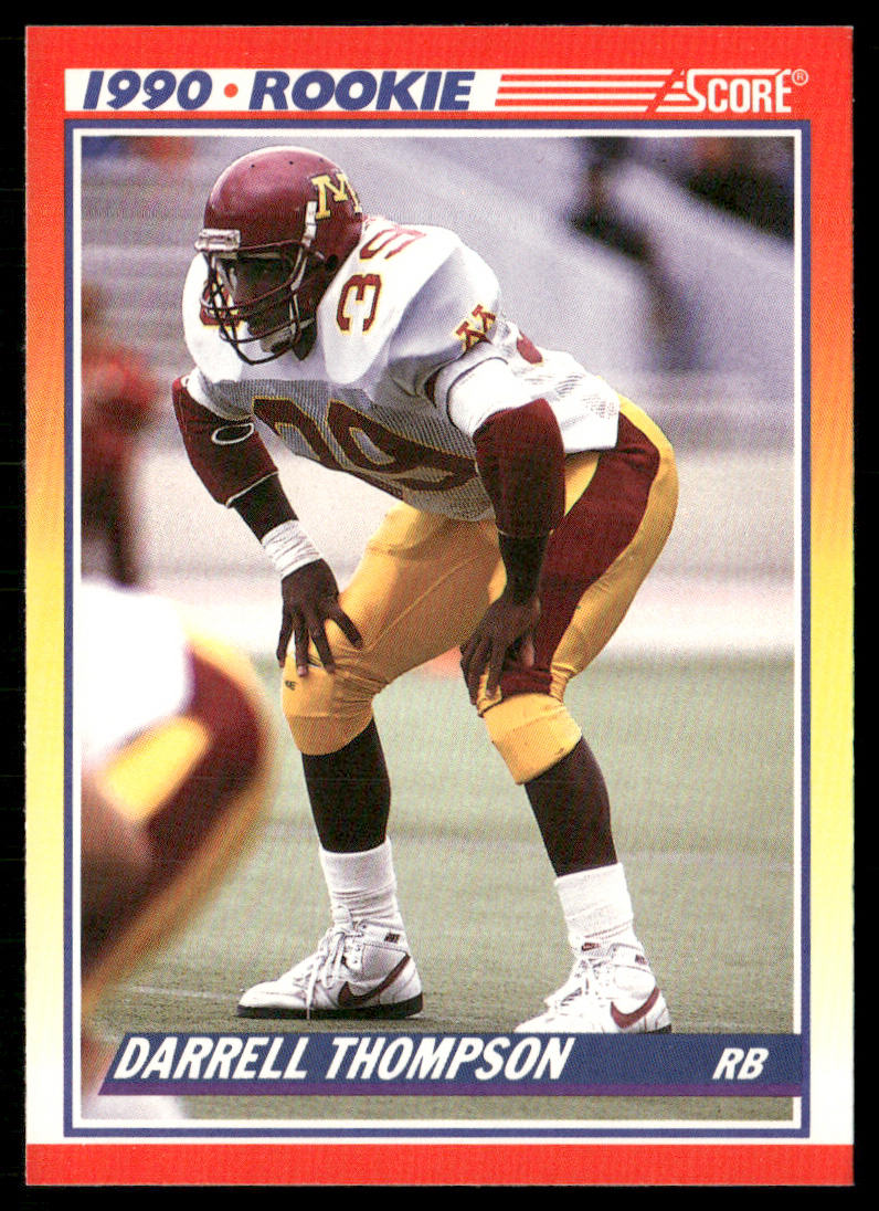 Darrell Thompson 1990 Score #636 RC Minnesota Golden Gophers