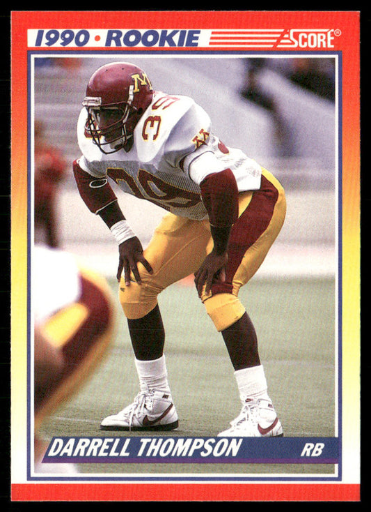 Darrell Thompson 1990 Score #636 RC Minnesota Golden Gophers