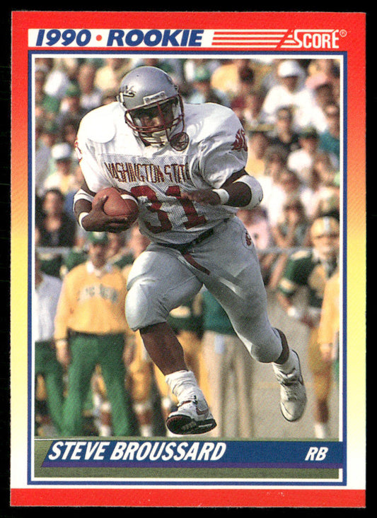 Steve Broussard 1990 Score #655 RC WSU Cougars