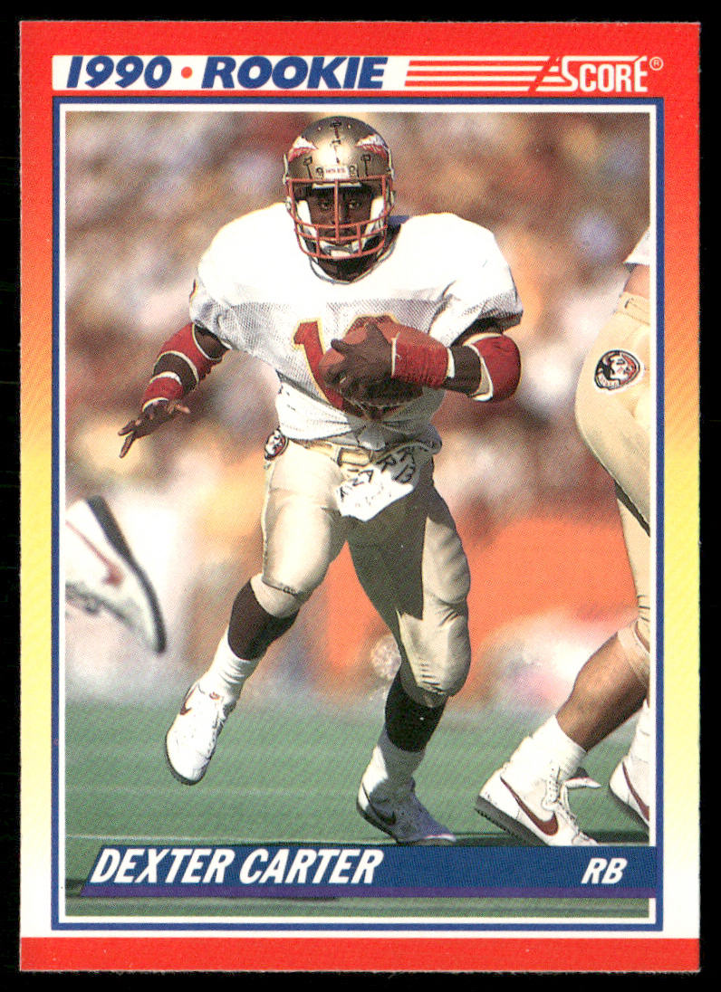 Dexter Carter 1990 Score #657 RC Florida State Seminoles