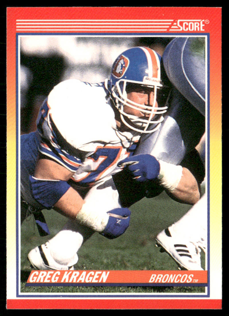 Greg Kragen 1990 Score #660 RC Denver Broncos