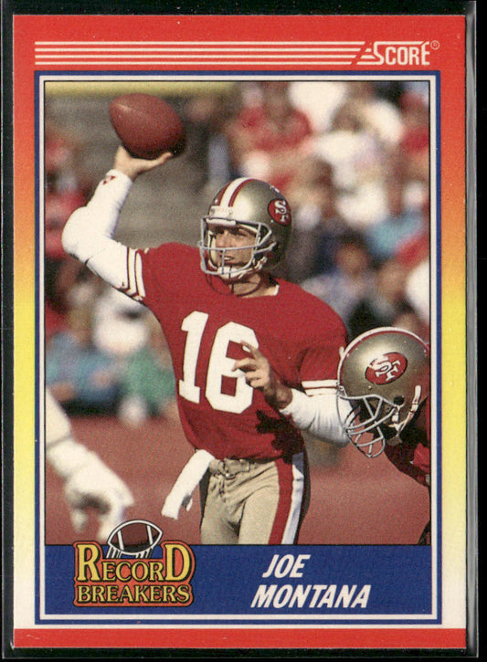 Joe Montana 1990 Score #594 San Francisco 49ers