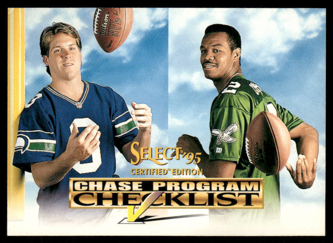 Rick Mirer / Randall Cunningham CL 1995 Select Certified Checklists #7