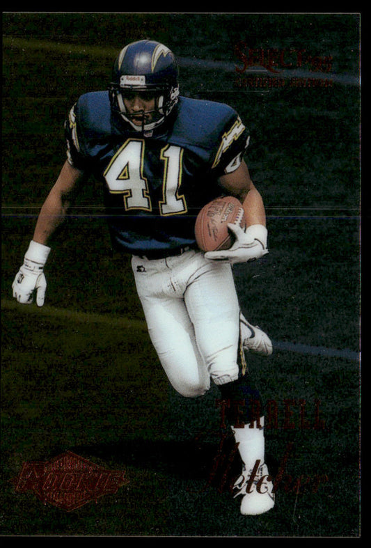 Terrell Fletcher 1995 Select Certified #131 RC San Diego Chargers