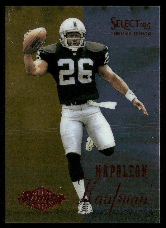 Napoleon Kaufman 1995 Select Certified #125 RC Oakland Raiders