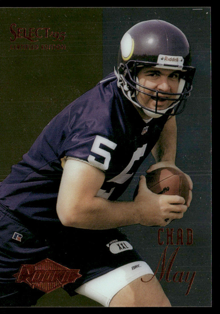 Chad May 1995 Select Certified #124 RC Minnesota Vikings