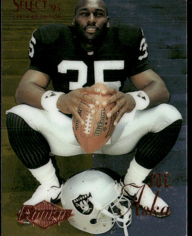 Joe Aska 1995 Select Certified #119 RC Oakland Raiders