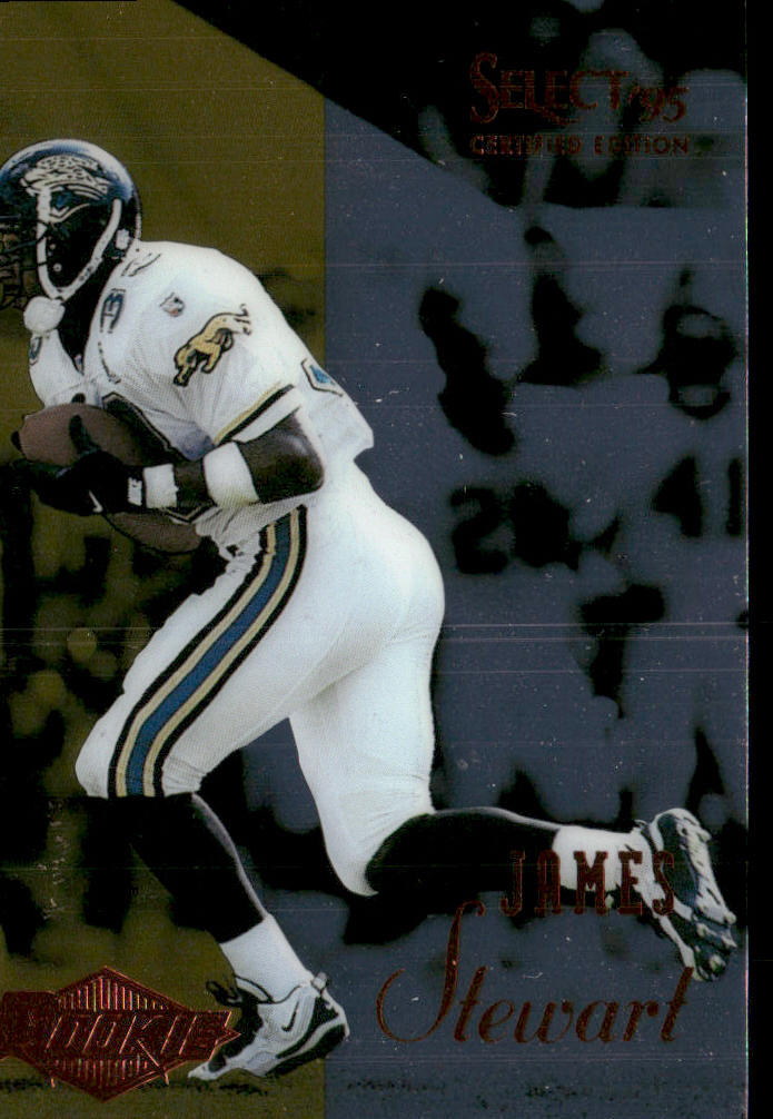 James Stewart 1995 Select Certified #118 RC Jacksonville Jaguars