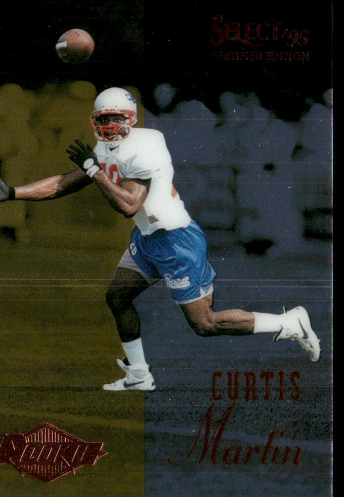 Curtis Martin 1995 Select Certified #117 RC New England Patriots
