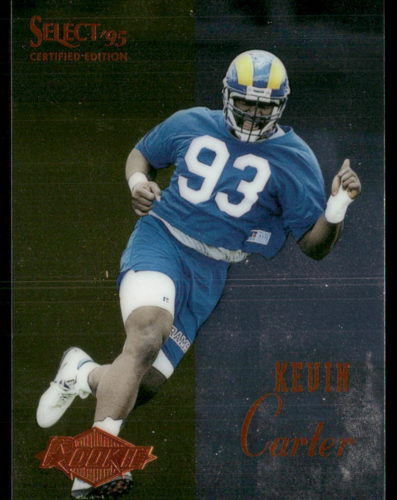 Kevin Carter 1995 Select Certified #115 RC St. Louis Rams