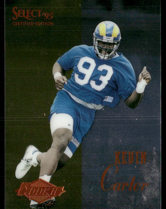 Kevin Carter 1995 Select Certified #115 RC St. Louis Rams