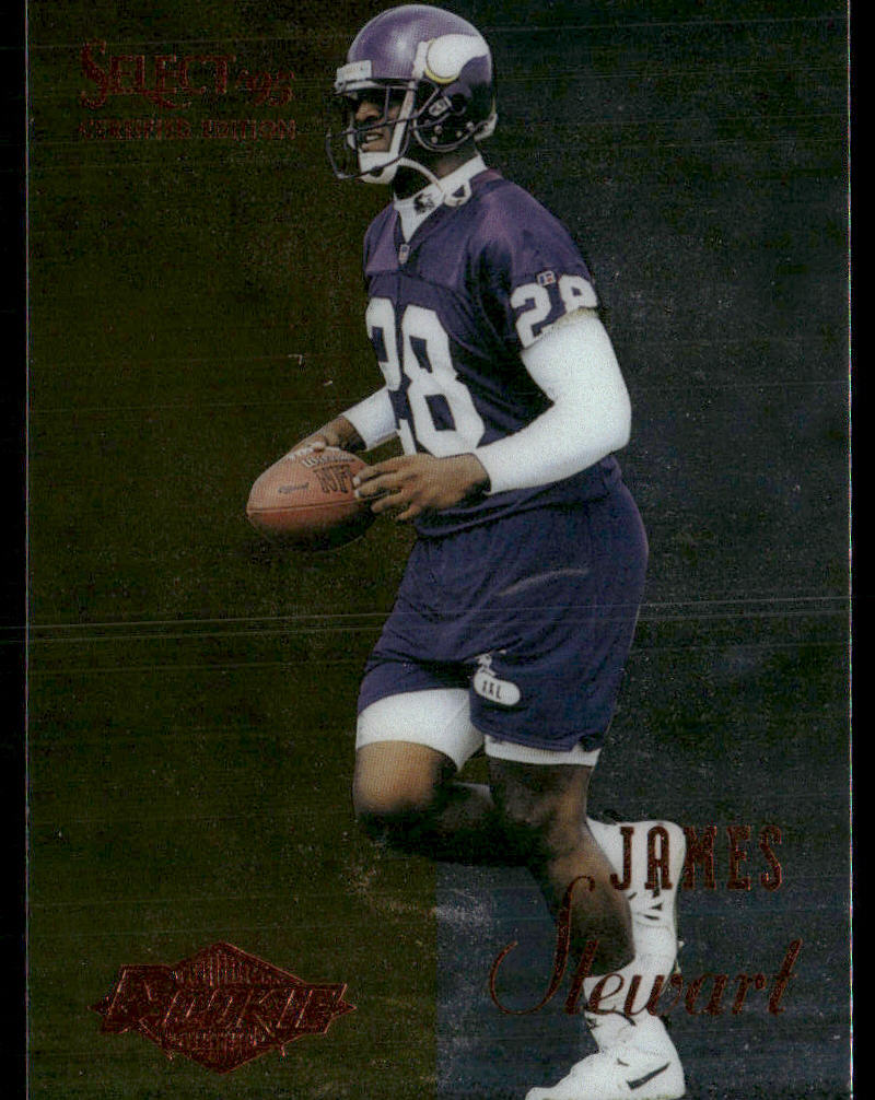 James A. Stewart 1995 Select Certified #114 RC Minnesota Vikings