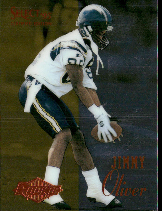 Jimmy Oliver 1995 Select Certified #110 RC San Diego Chargers