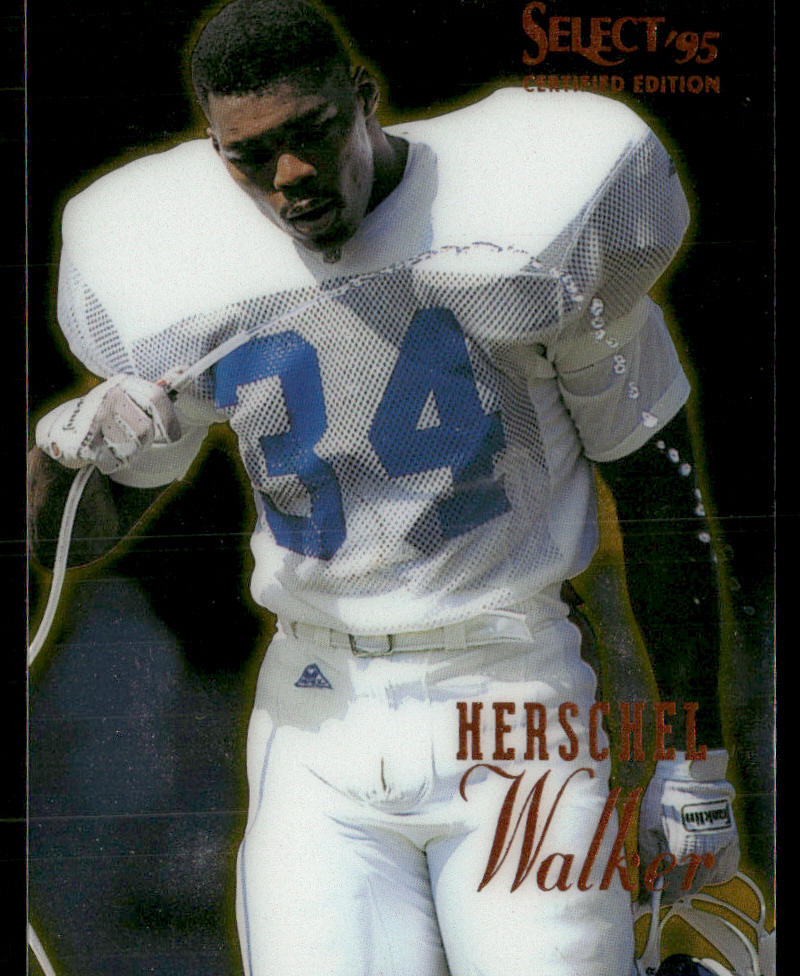 Herschel Walker 1995 Select Certified #100 New York Giants