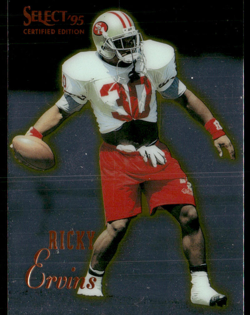 Ricky Ervins 1995 Select Certified #90 San Francisco 49ers