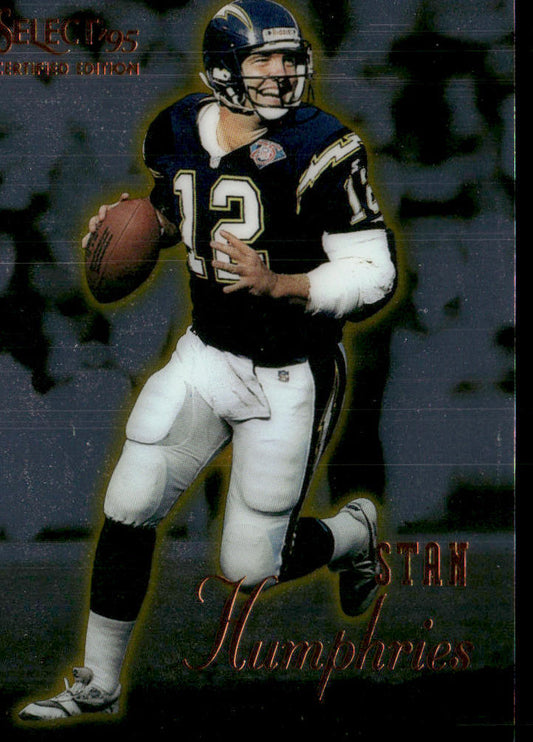 Stan Humphries 1995 Select Certified #76 San Diego Chargers