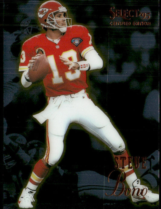Steve Bono 1995 Select Certified #58 Kansas City Chiefs