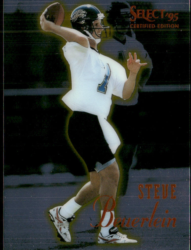 Steve Beuerlein 1995 Select Certified #56 Jacksonville Jaguars