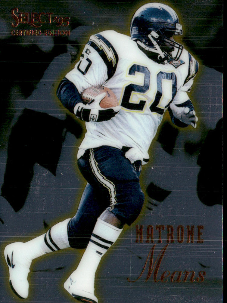 Natrone Means 1995 Select Certified #12 San Diego Chargers