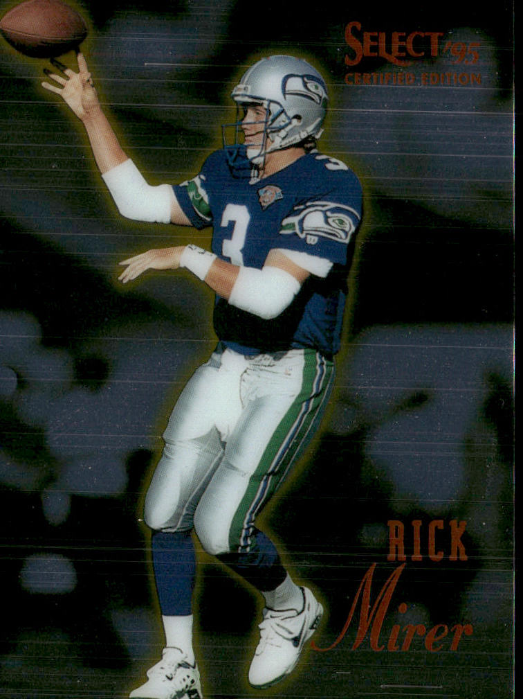 Rick Mirer 1995 Select Certified #8 Seattle Seahawks