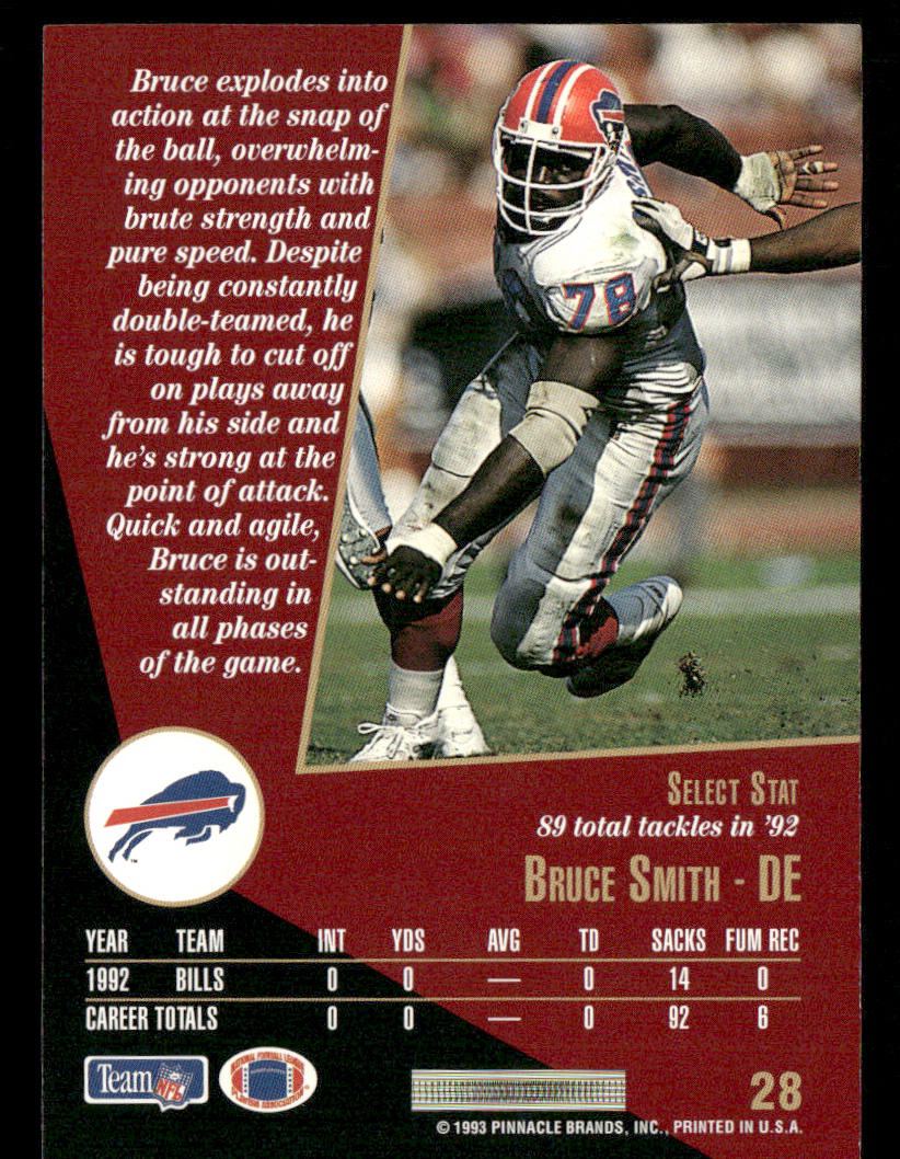 Bruce Smith 1993 Select #28 Buffalo Bills