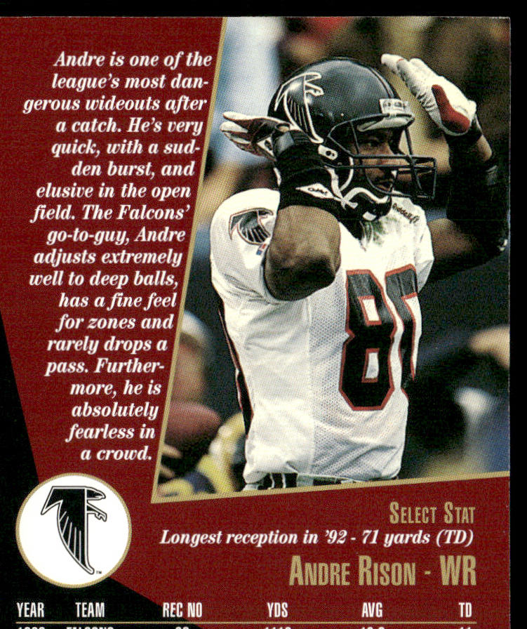 Andre Rison 1993 Select #79 Atlanta Falcons