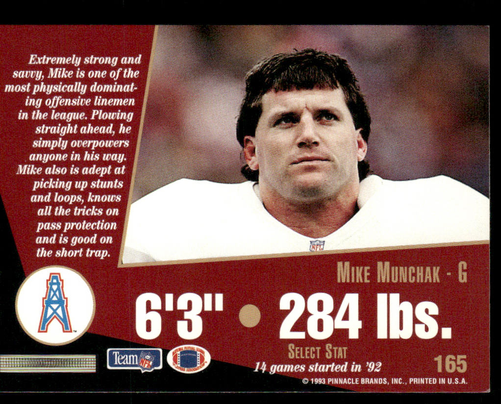 Mike Munchak 1993 Select #165 Houston Oilers