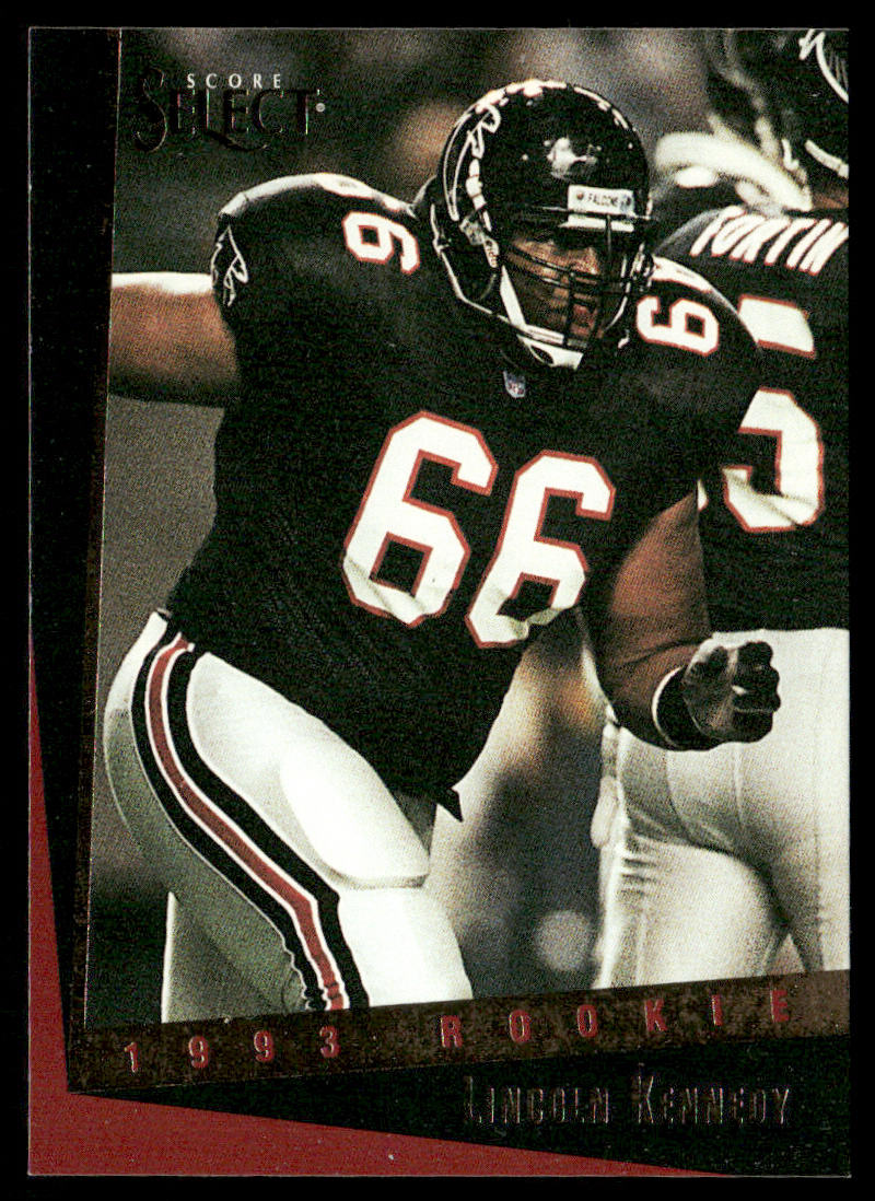Lincoln Kennedy 1993 Select #168 RC Atlanta Falcons