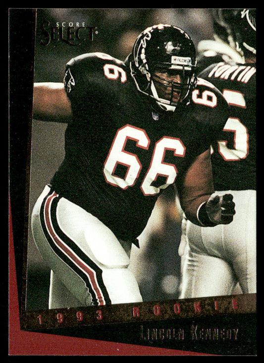 Lincoln Kennedy 1993 Select #168 RC Atlanta Falcons