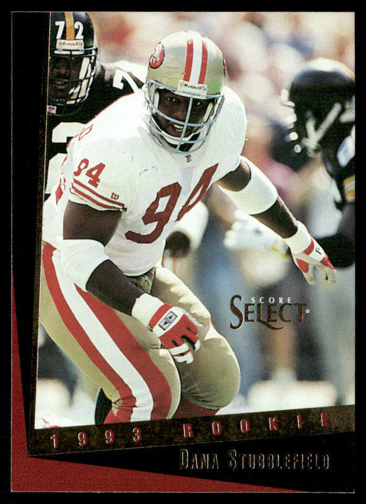 Dana Stubblefield 1993 Select #169 RC San Francisco 49ers