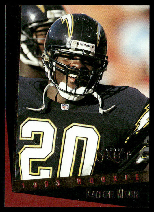 Natrone Means 1993 Select #174 RC San Diego Chargers