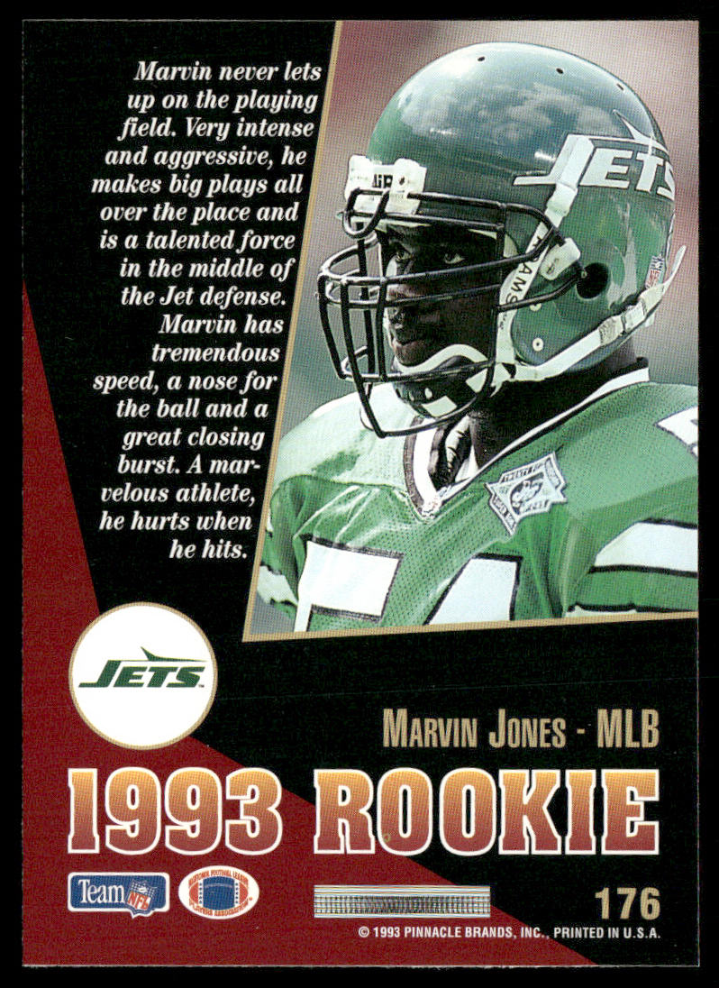 Marvin Jones 1993 Select #176 RC New York Jets