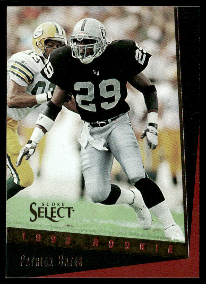 Patrick Bates 1993 Select #182 RC Los Angeles Raiders
