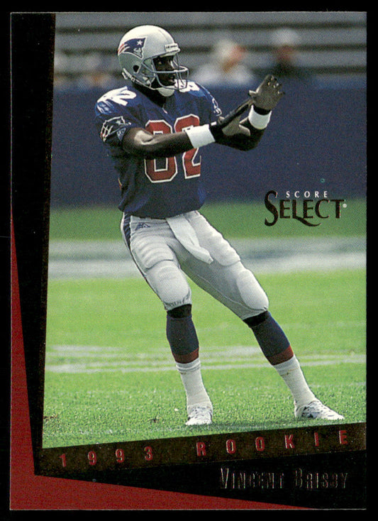 Vincent Brisby 1993 Select #184 RC New England Patriots