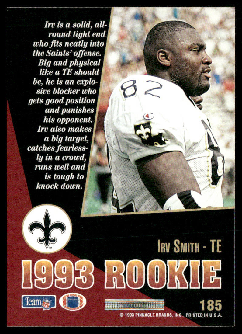 Irv Smith 1993 Select #185 RC New Orleans Saints