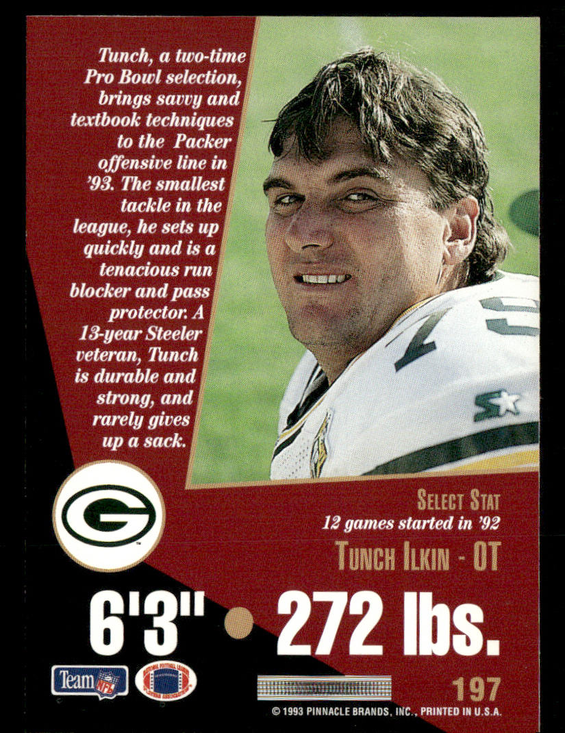 Tunch Ilkin 1993 Select #197 Green Bay Packers