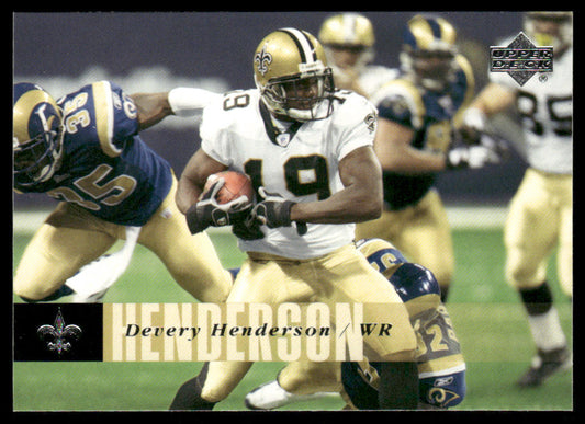 Devery Henderson 2006 Upper Deck #124 New Orleans Saints