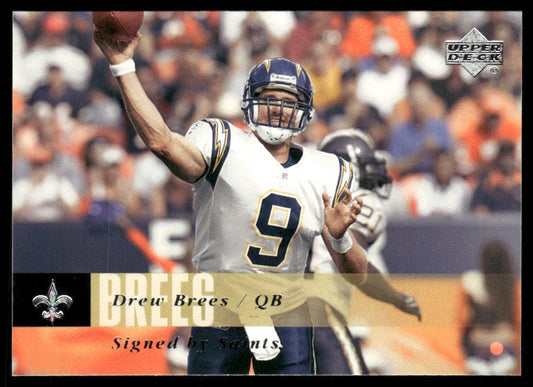 Drew Brees 2006 Upper Deck #120 New Orleans Saints